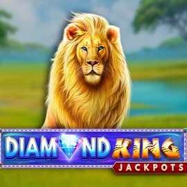 Diamond King Jackpots logo by SpinPlay Games at Ozoon Casino