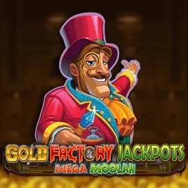 Play the Gold Factory Jackpots Mega Moolah slot by Aurum Signature Studios on Ozoon Casino