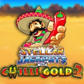 Stellar Jackpots with Chilli Gold x2 slot logo by Lightning Box Game at Ozoon Casino
